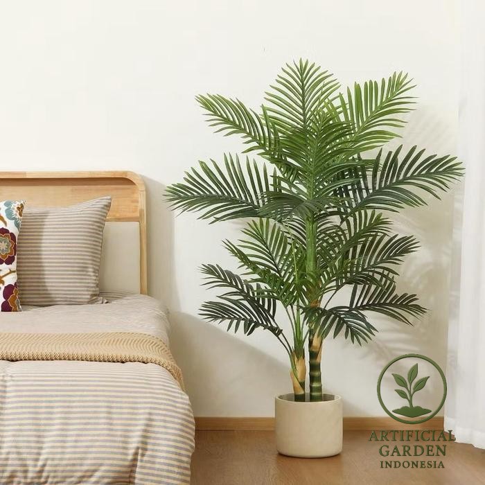 jual pohon palem artificial – tanaman palem plastik harga murah