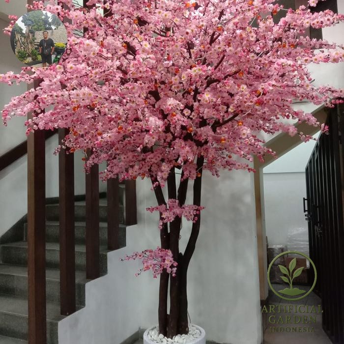 jual pohon sakura artificial tinggi 250cm – dekorasi mewah dengan nuansa jepang